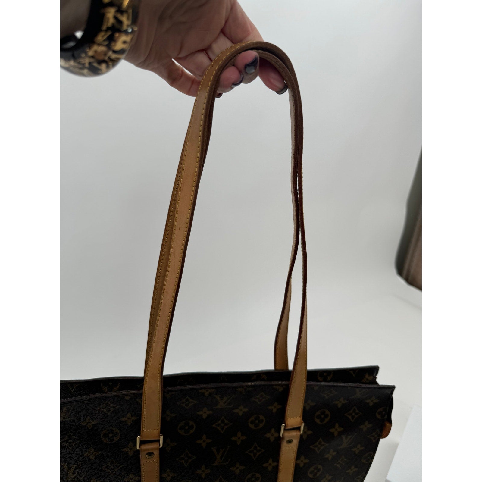 Louis Vuitton Brown Coated Canvas Monogram Babylone Zip Top Handle Bag