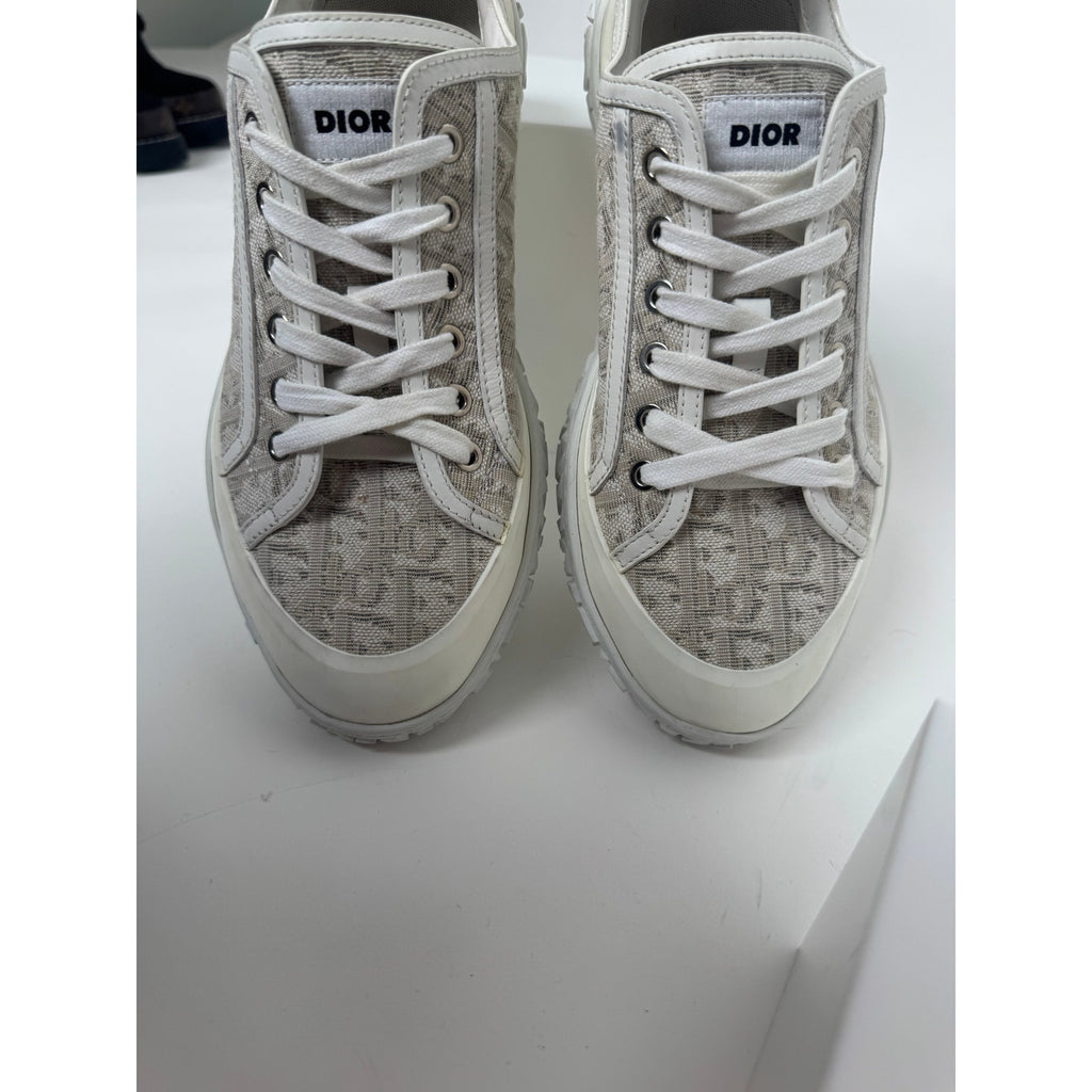 Christian Dior Men's B28 Oblique Low-Top Sneakers Size 41
