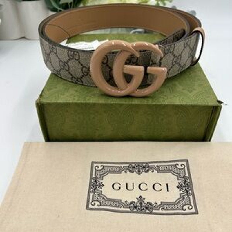 Men's Gucci, GG Marmont, Supreme canvas belt size 120 cm/46 inches made in Italy