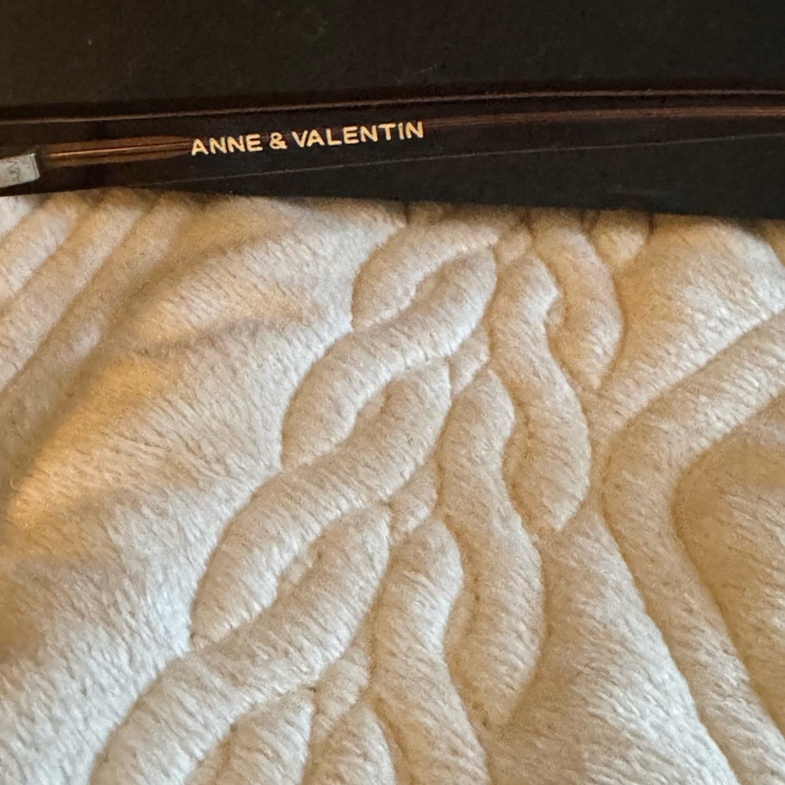 Anne et Valentin Blue and Brown and cross hatch handmade gorgeous frames