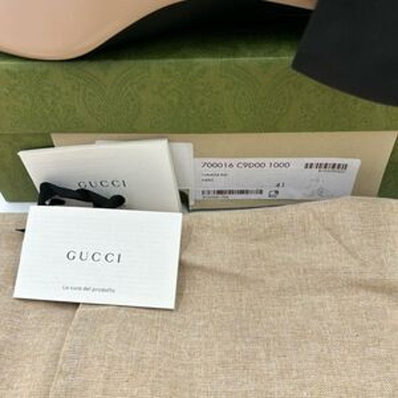 Women’s Gucci, Leather GG Blondie, 55 mm ankle boots size 41 made in Italy