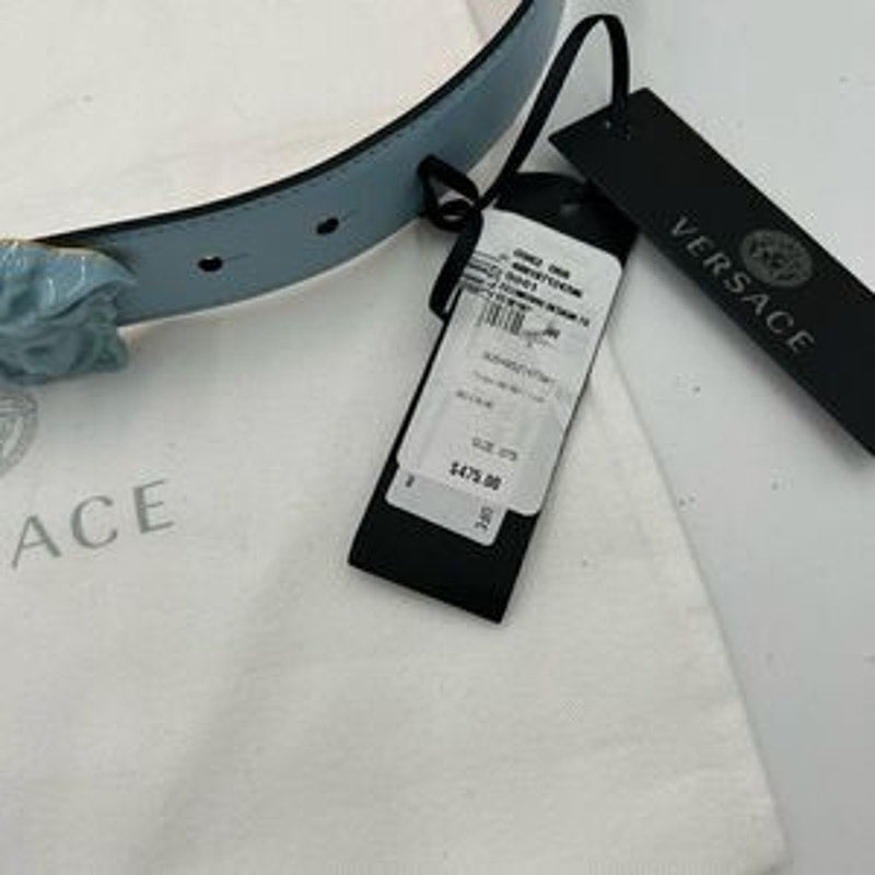 Women’s Versace medusa head leather belt size 75 cm made in Italy