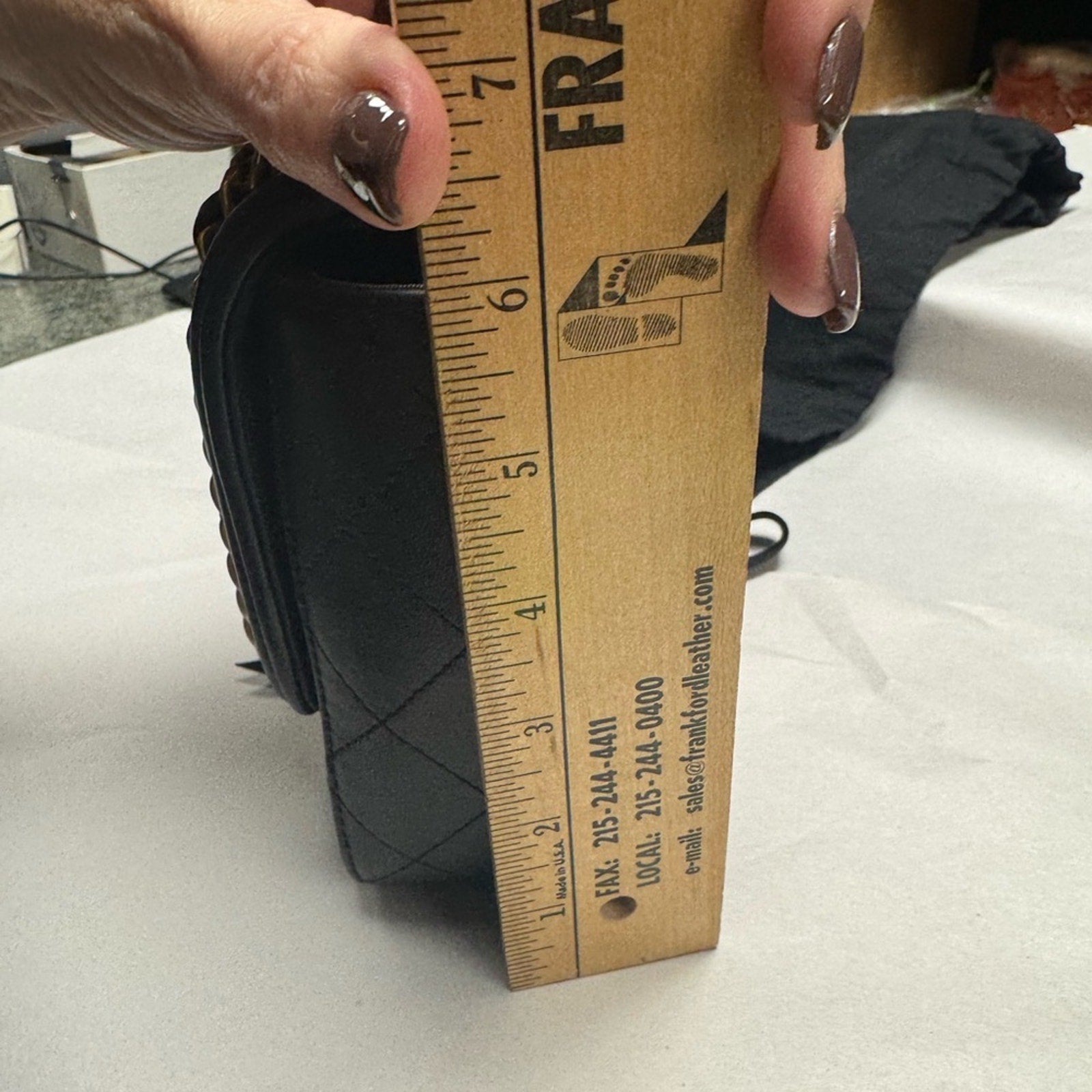 Chanel Black and Tan flap bag with gold hardware/adjustable strap/back pocket