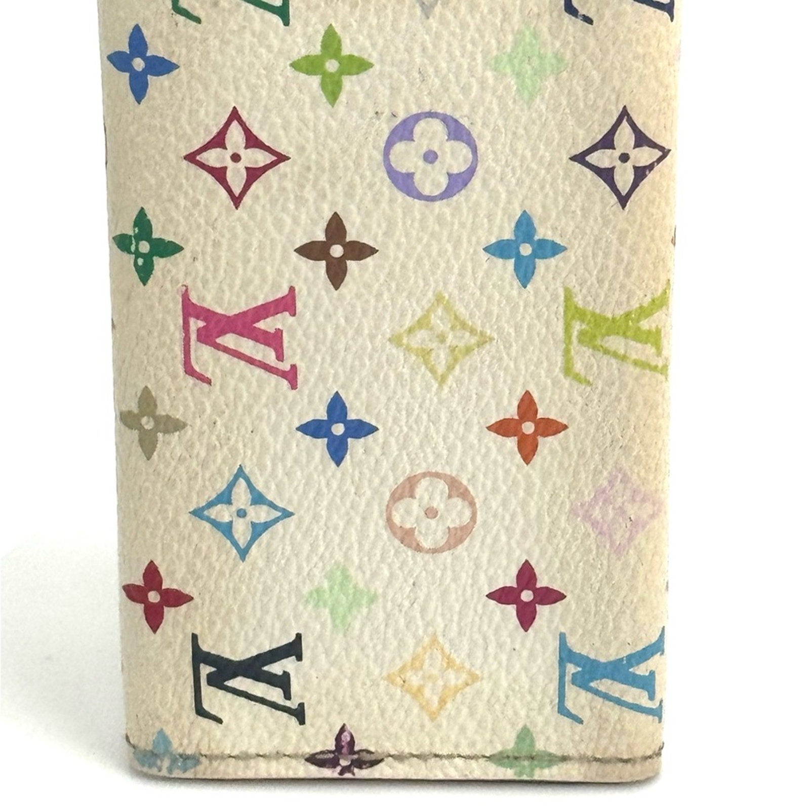 Women’s Louis Vuitton x Murakami monogram snap closure key holder, pink interior