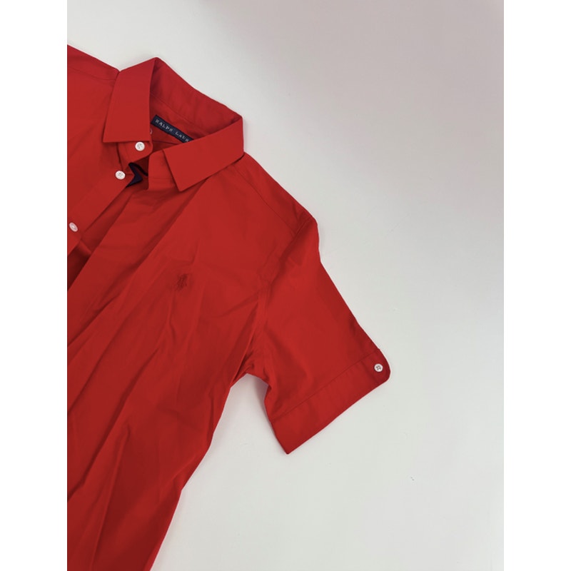 Ralph Lauren Black Label NWT Red Button Down Shirt Size 10