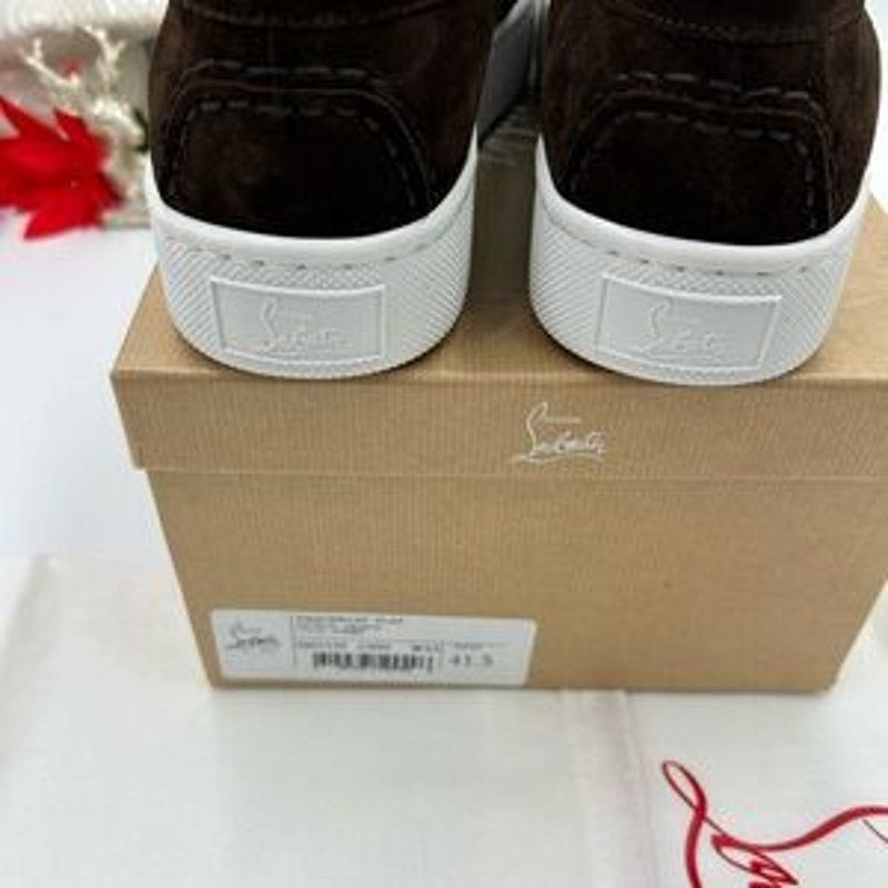 Christian Louboutin Mens PAQUEBOAT suede loafers size 41.5 made in Italy