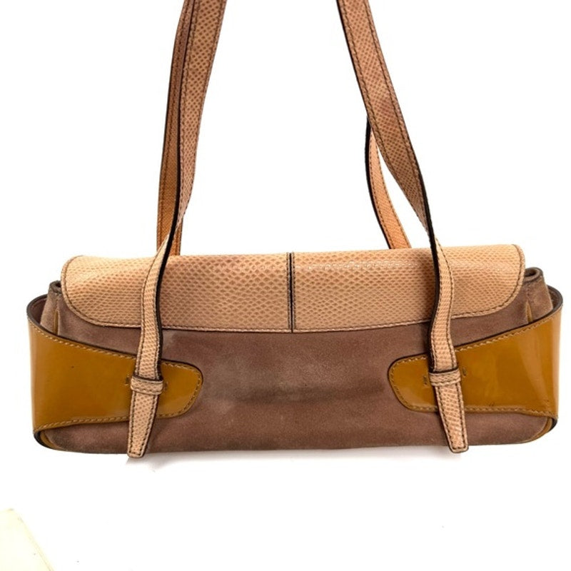 Tod's Brown Suede Shoulder Bag