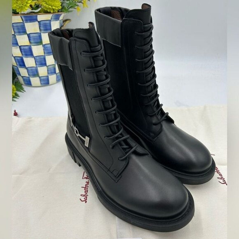 Men's Salvatore, Ferragamo, Iglesias, gancio Chelsea boots size 8.5 EE