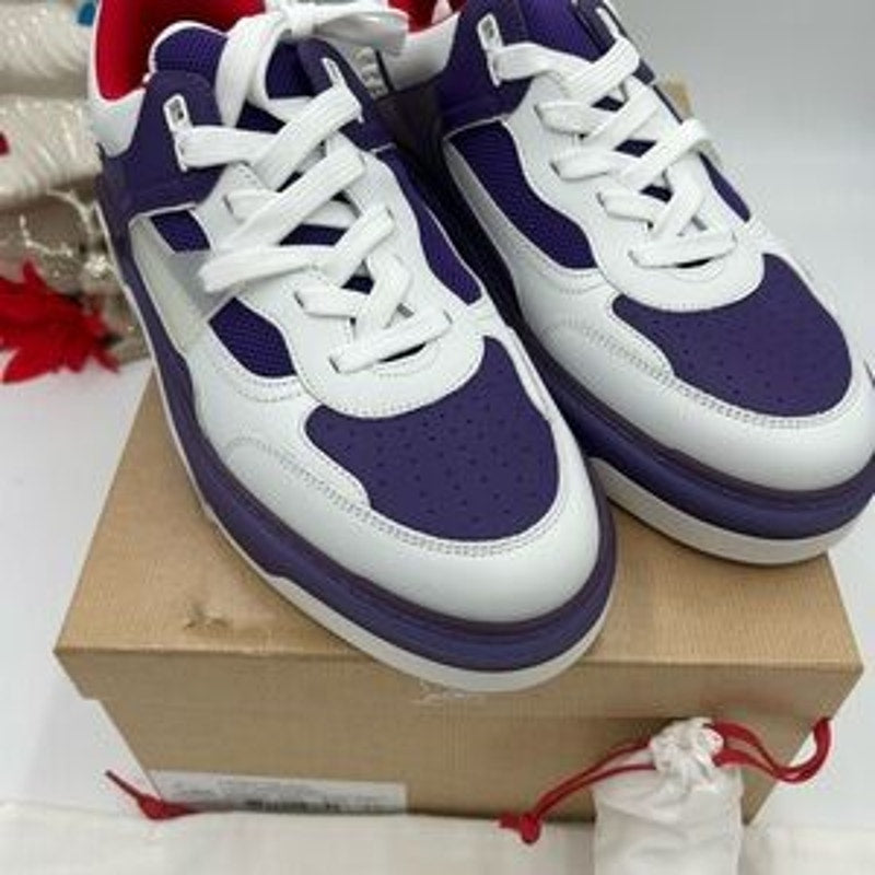 Men's Christian Louboutin ASTROLOUBI Leather/suede low top sneakers size 43