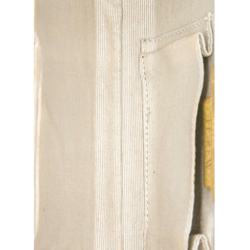 Kotur Beige Satin Crystal Embellished Shoulder Bag Evening Clutch Gold Chain