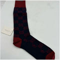 Men's Gucci interlocking G logo, socks, cotton blend size large made in Italy