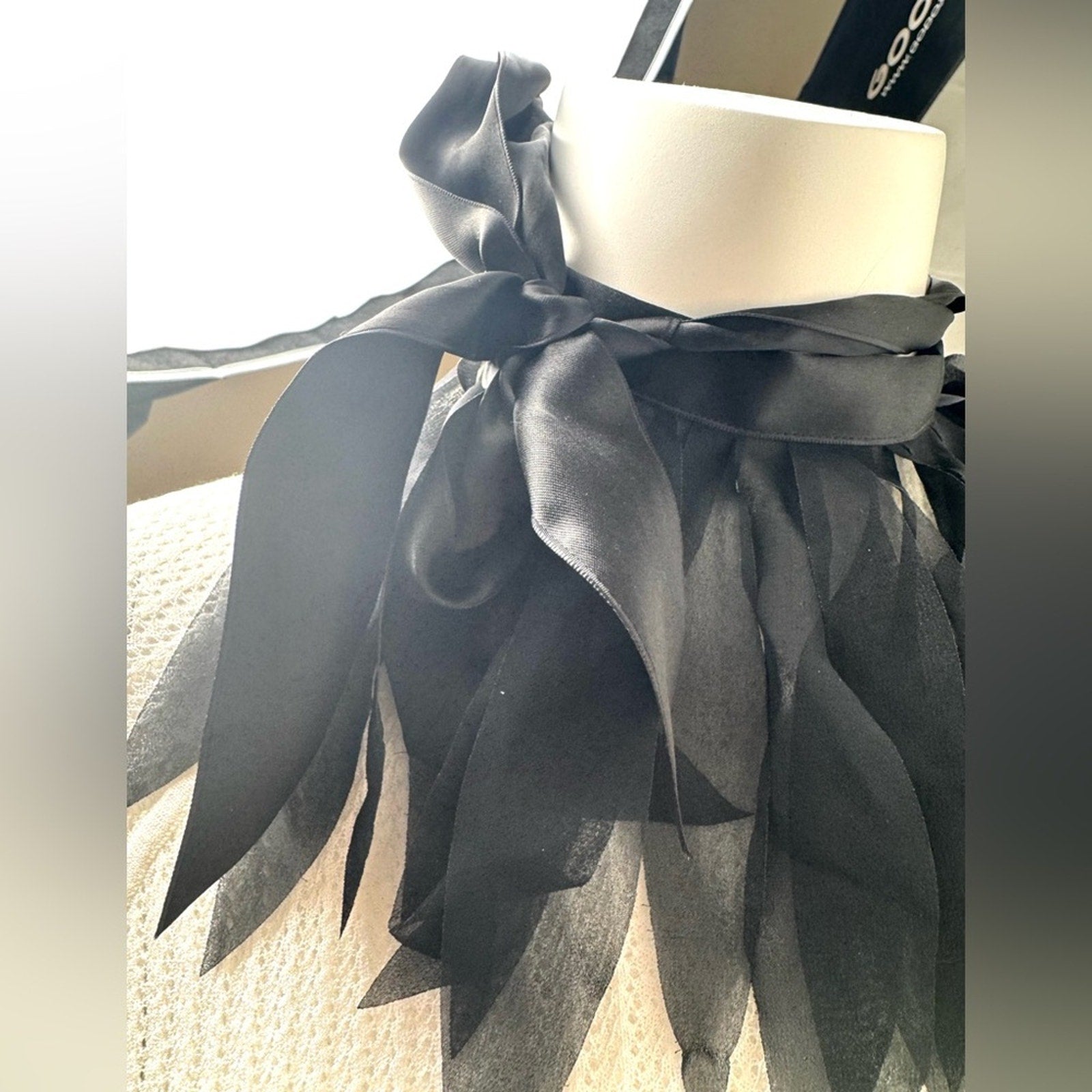 Woolford UNiQUE ribbon&chiffon tye accessory(2) upper thigh/necklace/belt/choker