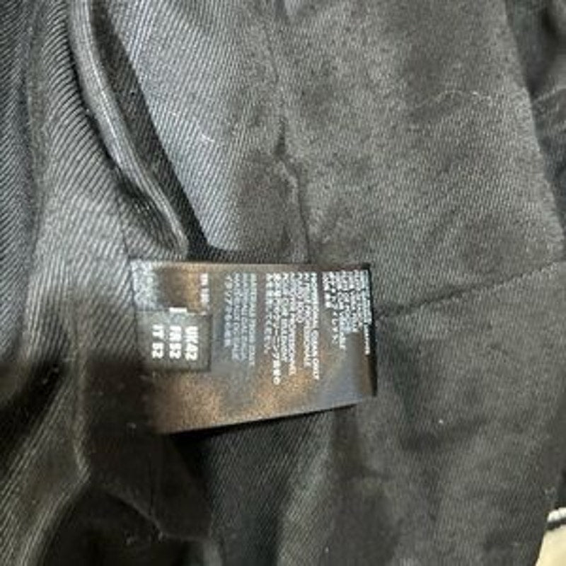 Men's Amiri bones wool black varsity jacket size 52/ extra large