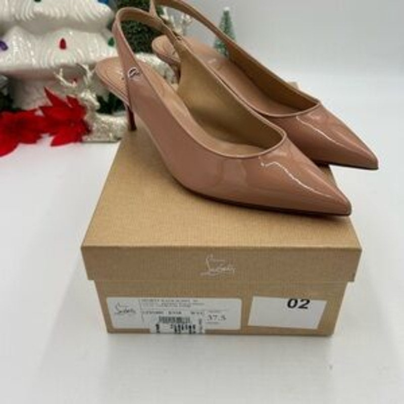 Christian louboutin women's sporty Kate 55 Patent Leather size 37.5 made Italy