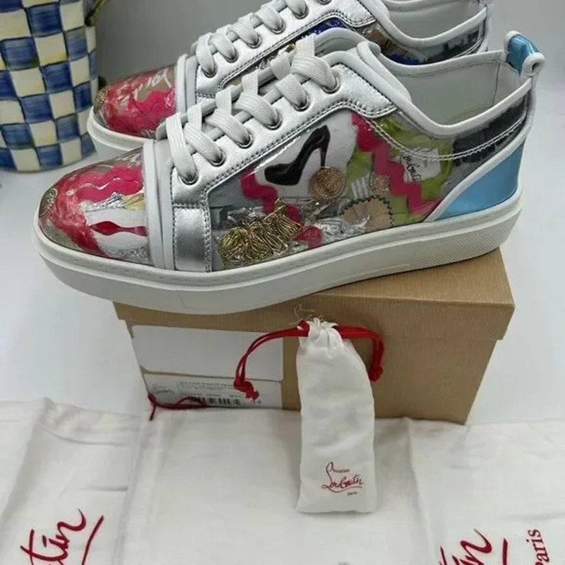 Men's Christian Louboutin adolon trash, limited edition sneaker size 44