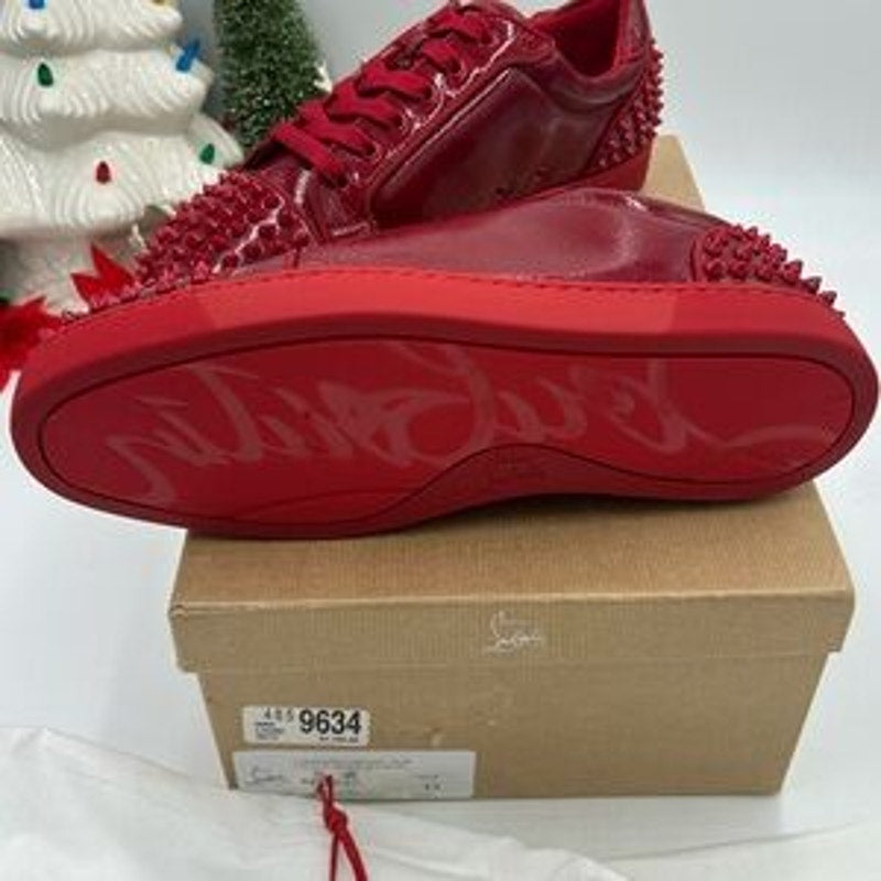 Men's Christian Louboutin SEAVASTE orlato flat sneakers size 45 made in Italy