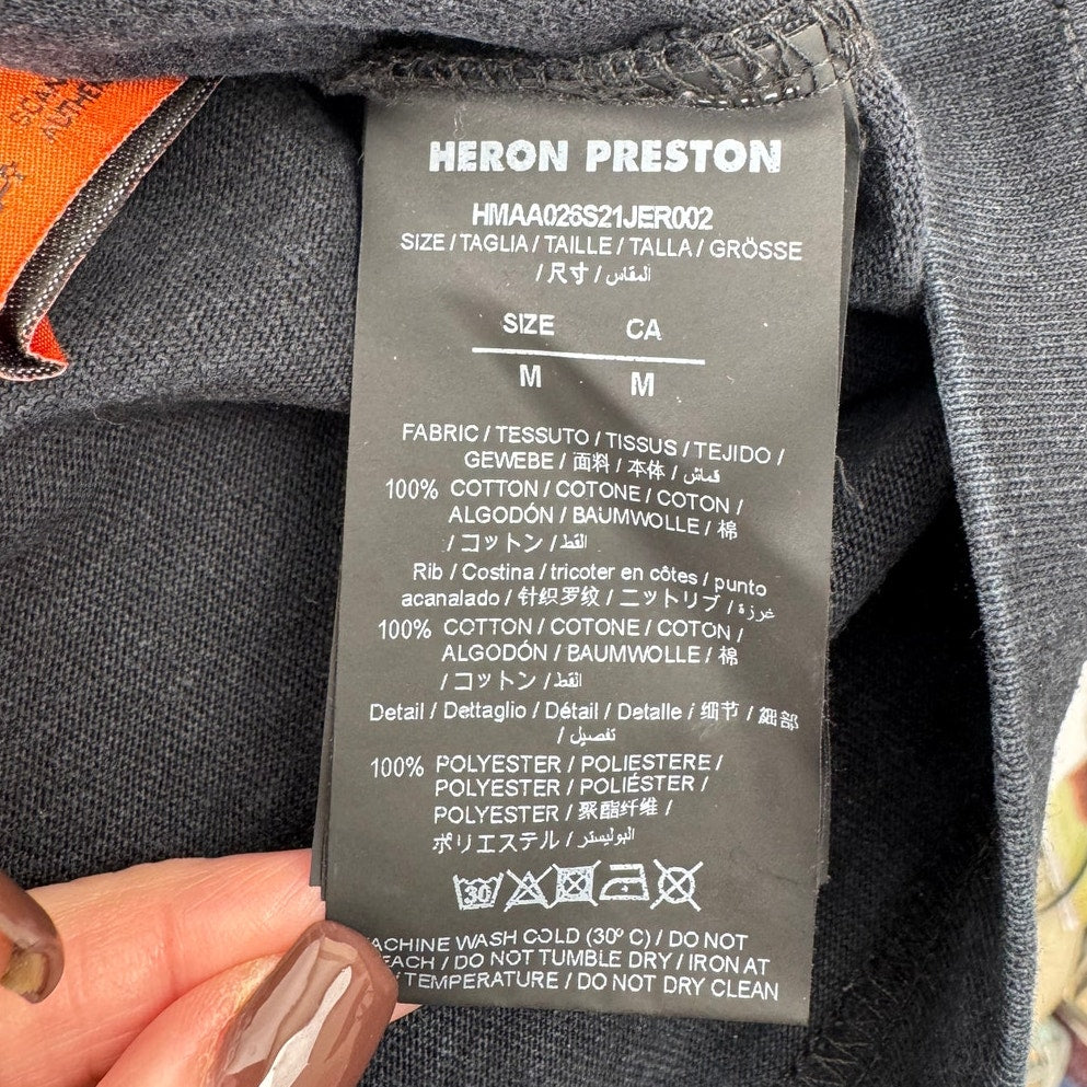 Men's Heron Preston Rare Heron Rainbow T-Shirt Size M Fits Like An XL