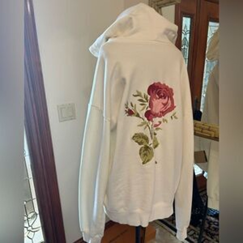 Men’s Dior Jardin flower hoodie size 3 XL made in Italy PRISTINE