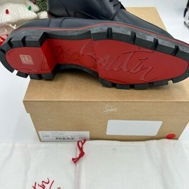 Men's Christian Louboutin DAVISOL navy Oxford, Derby shoe size 43 made in Italy