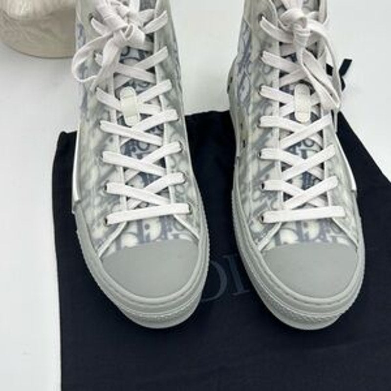 Men's Dior B 23 high top oblique sneakers size 44 made in Italy