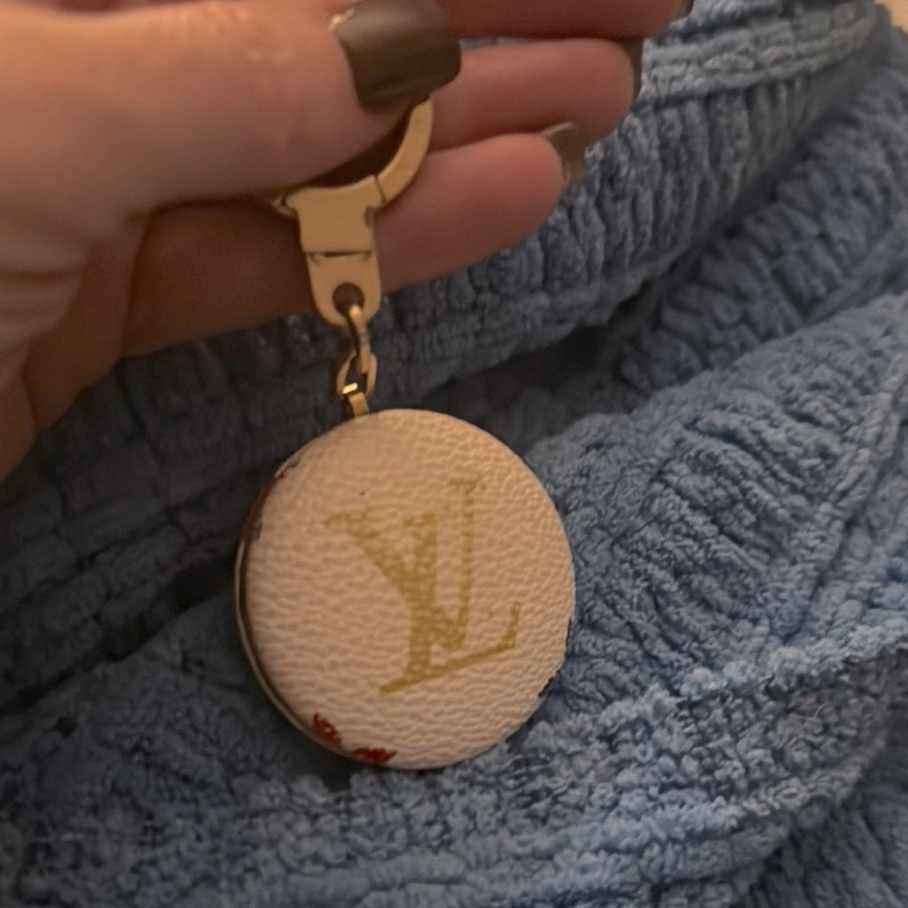 Louis Vuitton Murikami Monogram  Light up Keychain/bag charm with gold detail