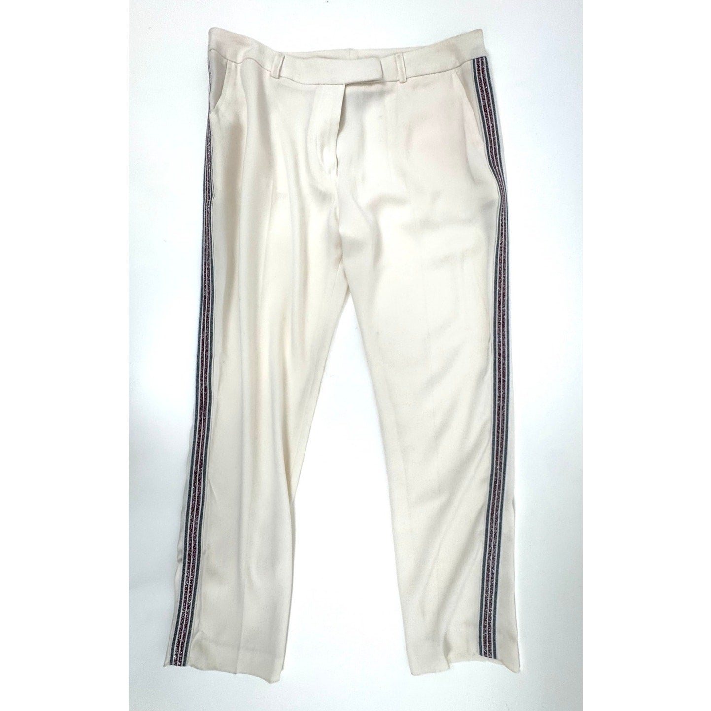 IRO NWT Women’s Ecru Jaxon Side Detail Trousers Size 1