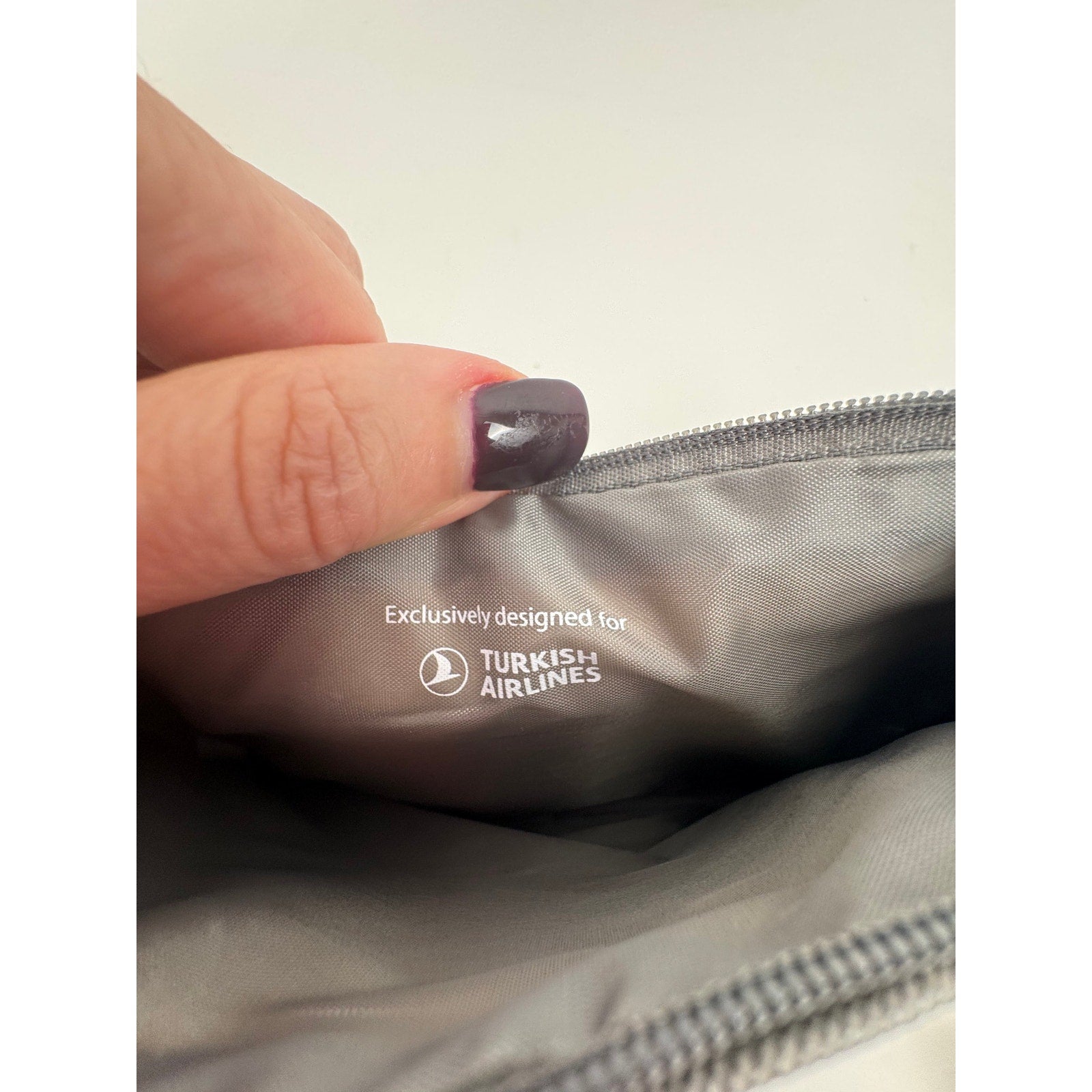 Salvatore Ferragamo Gray Coated Canvas Top Zip Unisex Pouch / Clutch – 8” x 6”