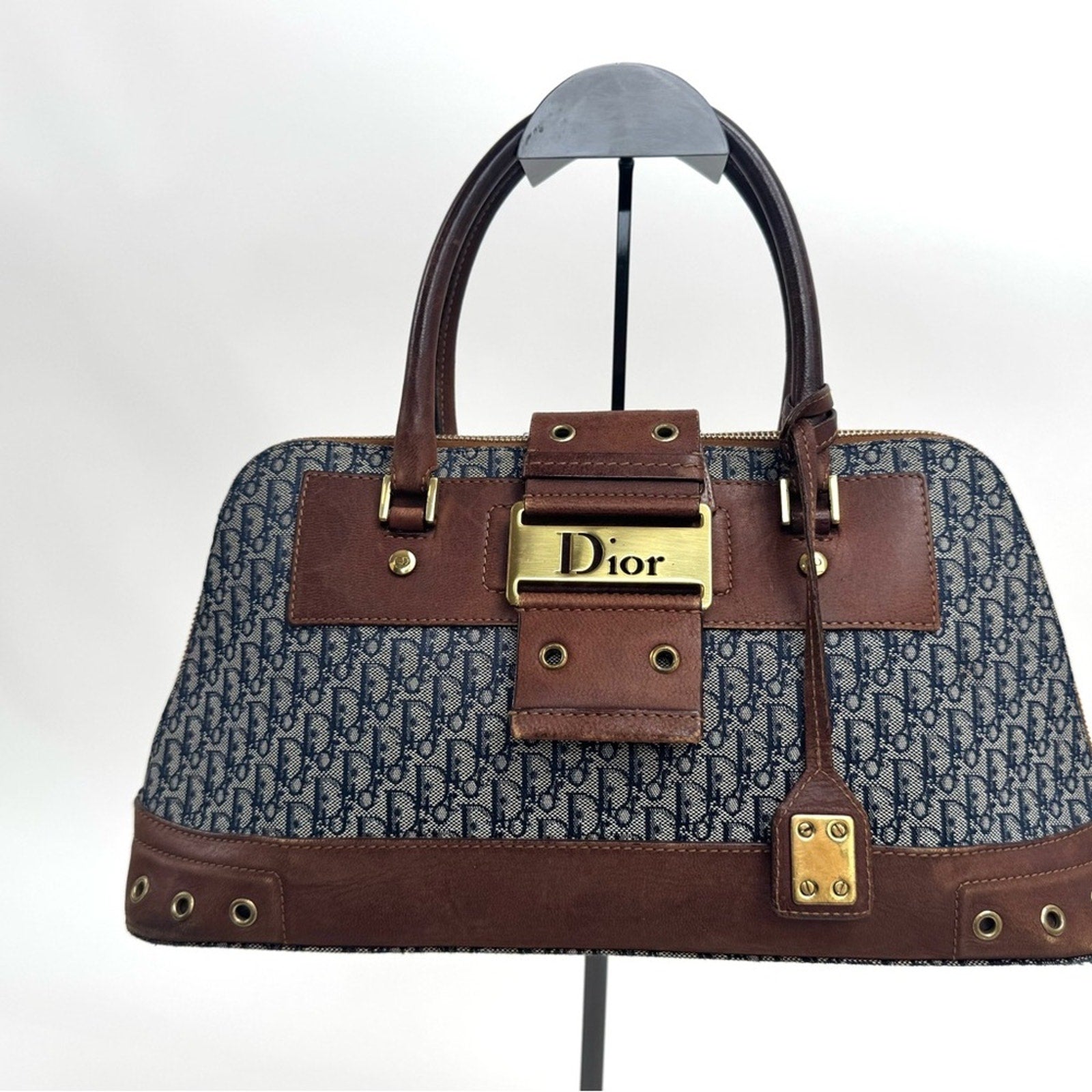 Christian Dior Diorissimo Trotter Canvas Street Chic Dome handbag or Satchel.