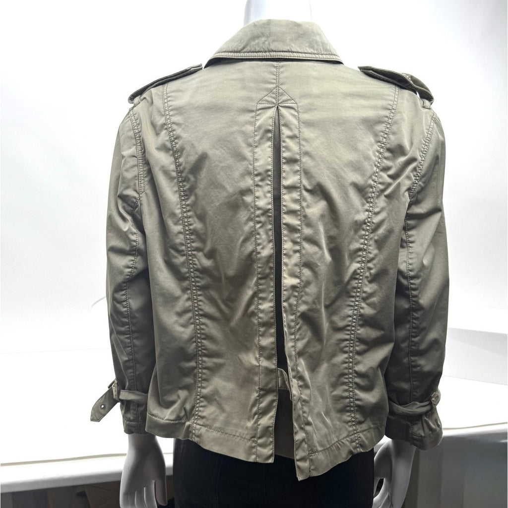 Burberry Brit Women's Khaki Olive-Tone Jacket – Size US 10 (Fits Medium)