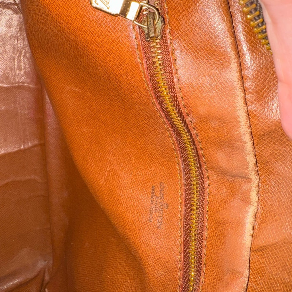 Louis Vuitton Brown Monogram Potomac top zip shoulder bag with adjustable strap