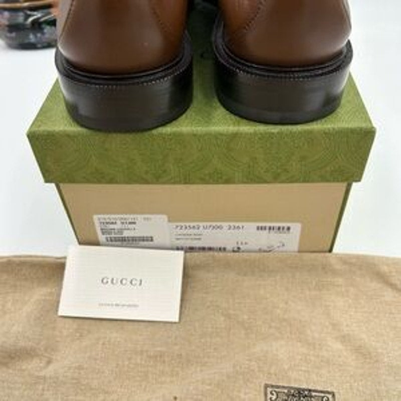 Men's Gucci Horsebit 1953 leather loafers size 11.5 fits 12.5 US made in Italy