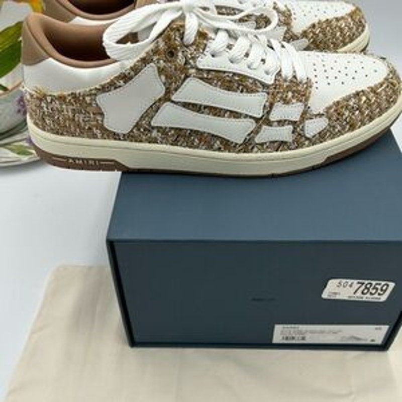 Men's Amiri BOUCLE SKEL low top sneakers size 46
