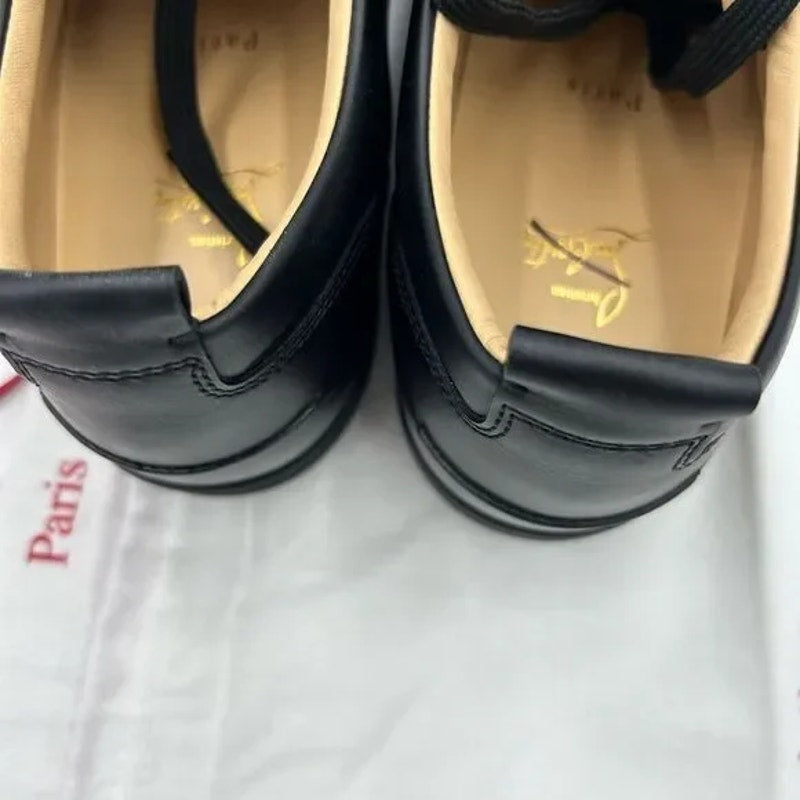 Men's Christian Louboutin, Louis Jr spiked sneakers size 47 made in Italy