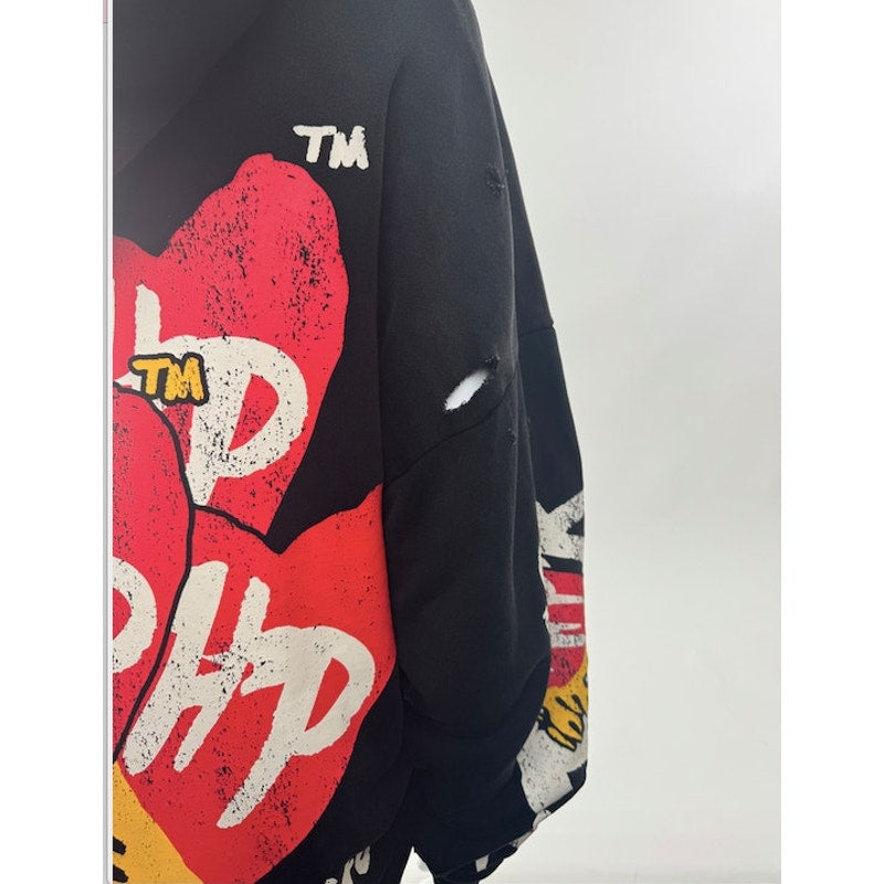 Men's Hyde Park "You Aren't Invited" Easy Does It Double Heart Hoodie Black S