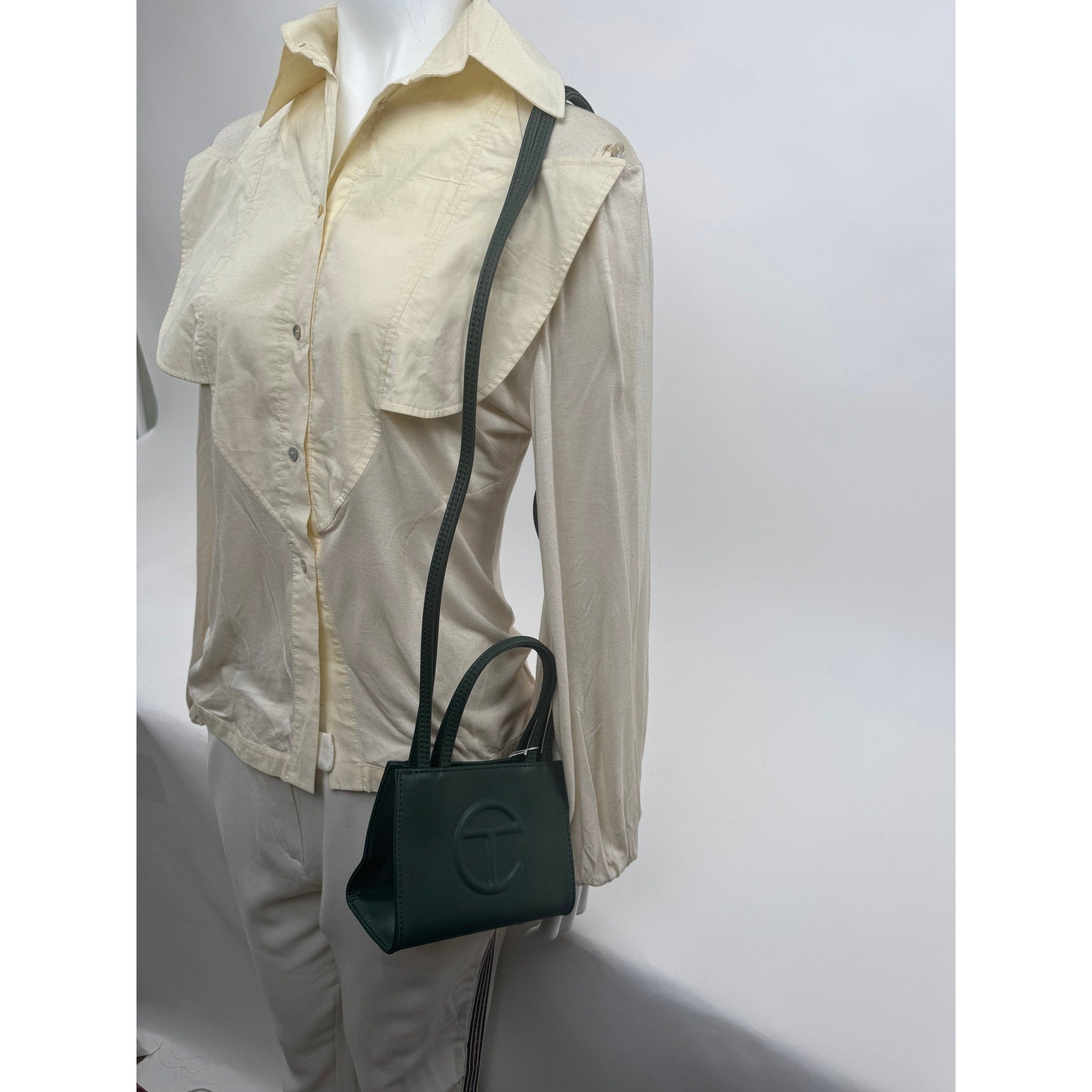 Telfar NWT Olive Green Giftable Small Shopper Bag