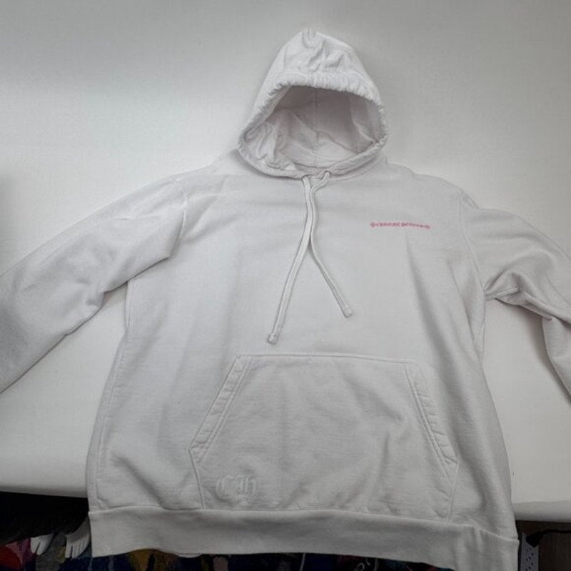 Men's RARE Chrome Hearts x Matty Boy Pink Graphic Hoodie - Oversized Large