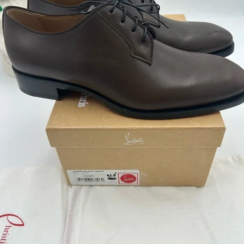 Men's Christian Louboutin chambeliss Derby shoes size 42.5 made in Italy