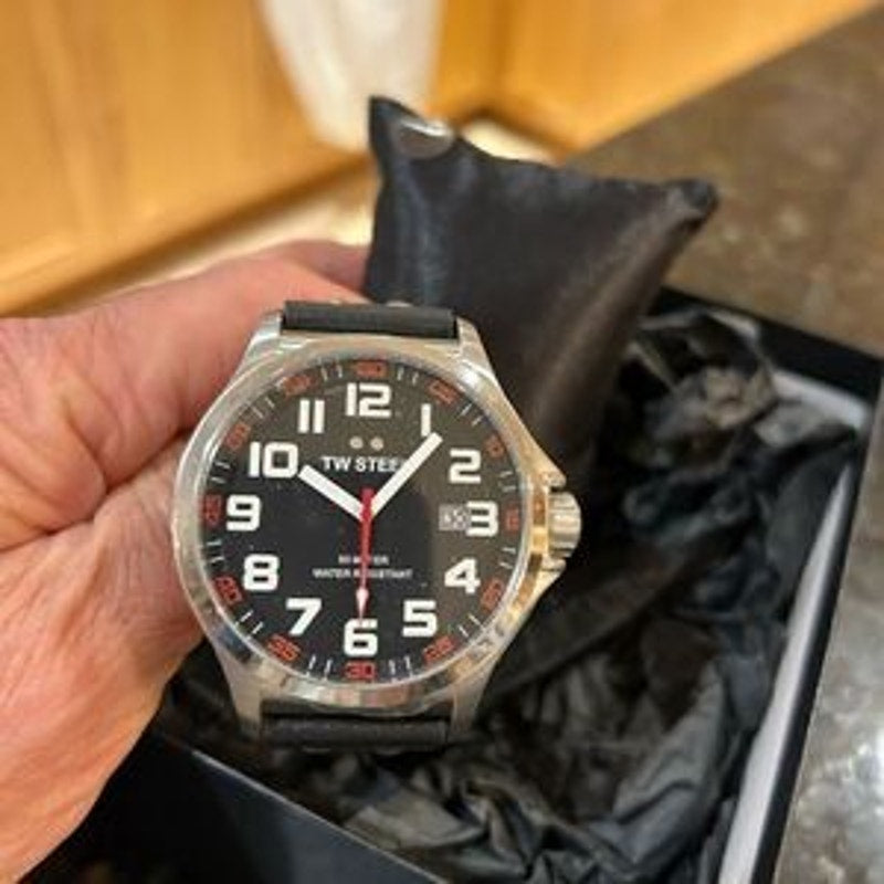 Men’s TW steel, stainless 45 mm watch