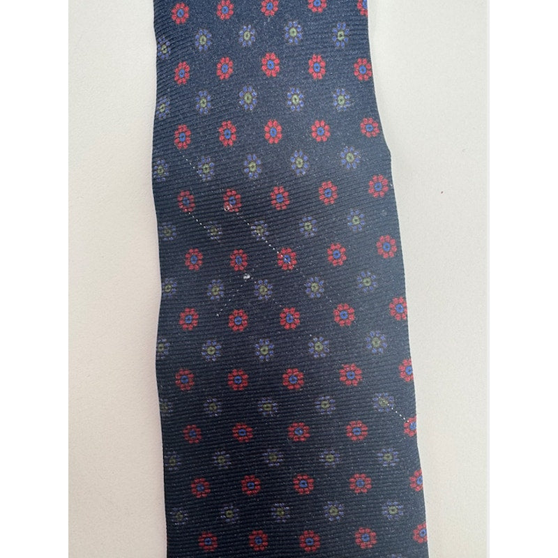 Kiton Napoli Men's Multicolor Floral 100% Silk Tie Made in Italy