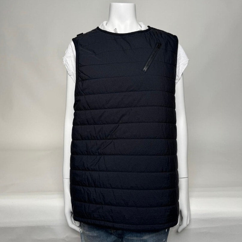 Unisex Neighborhood NWT Black Side Zip Down Puff N Vest Size L