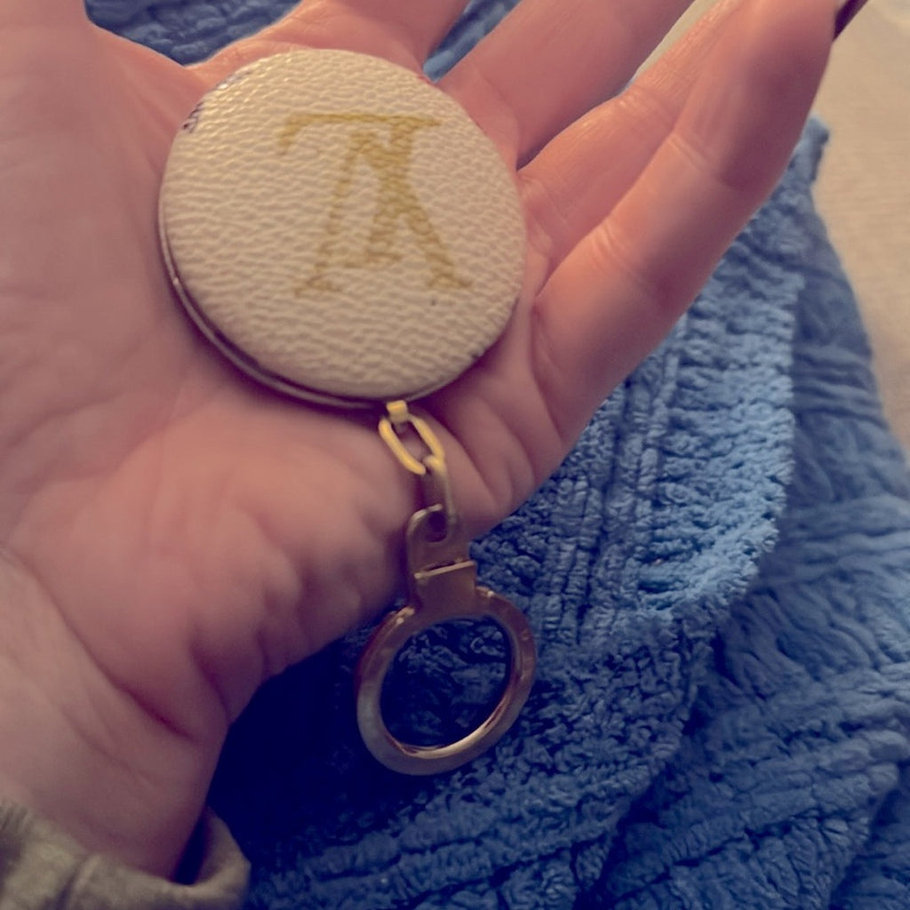 Louis Vuitton Murikami Monogram  Light up Keychain/bag charm with gold detail