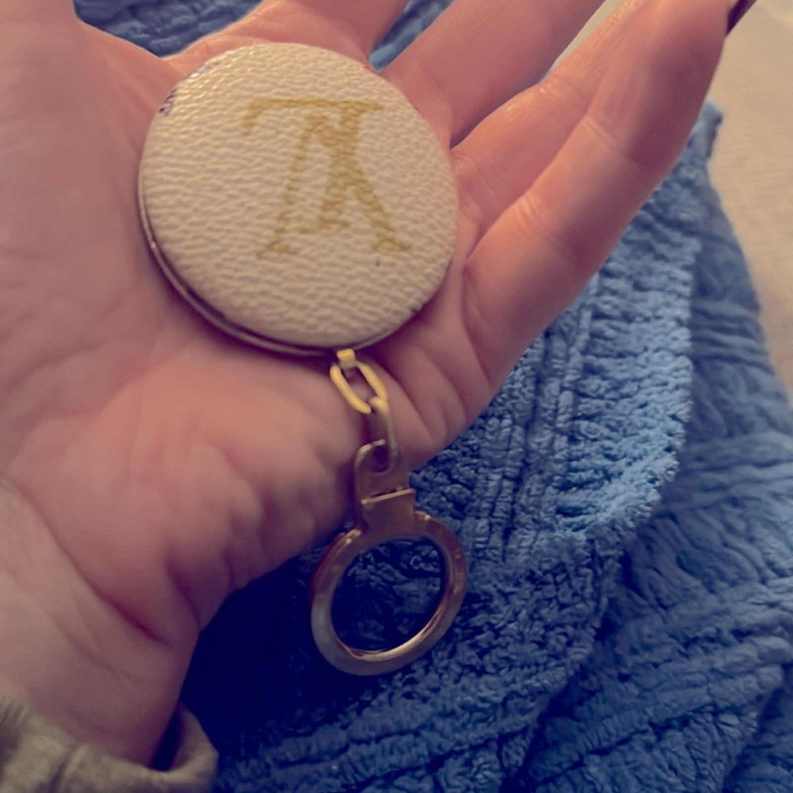 Louis Vuitton Murikami Monogram  Light up Keychain/bag charm with gold detail