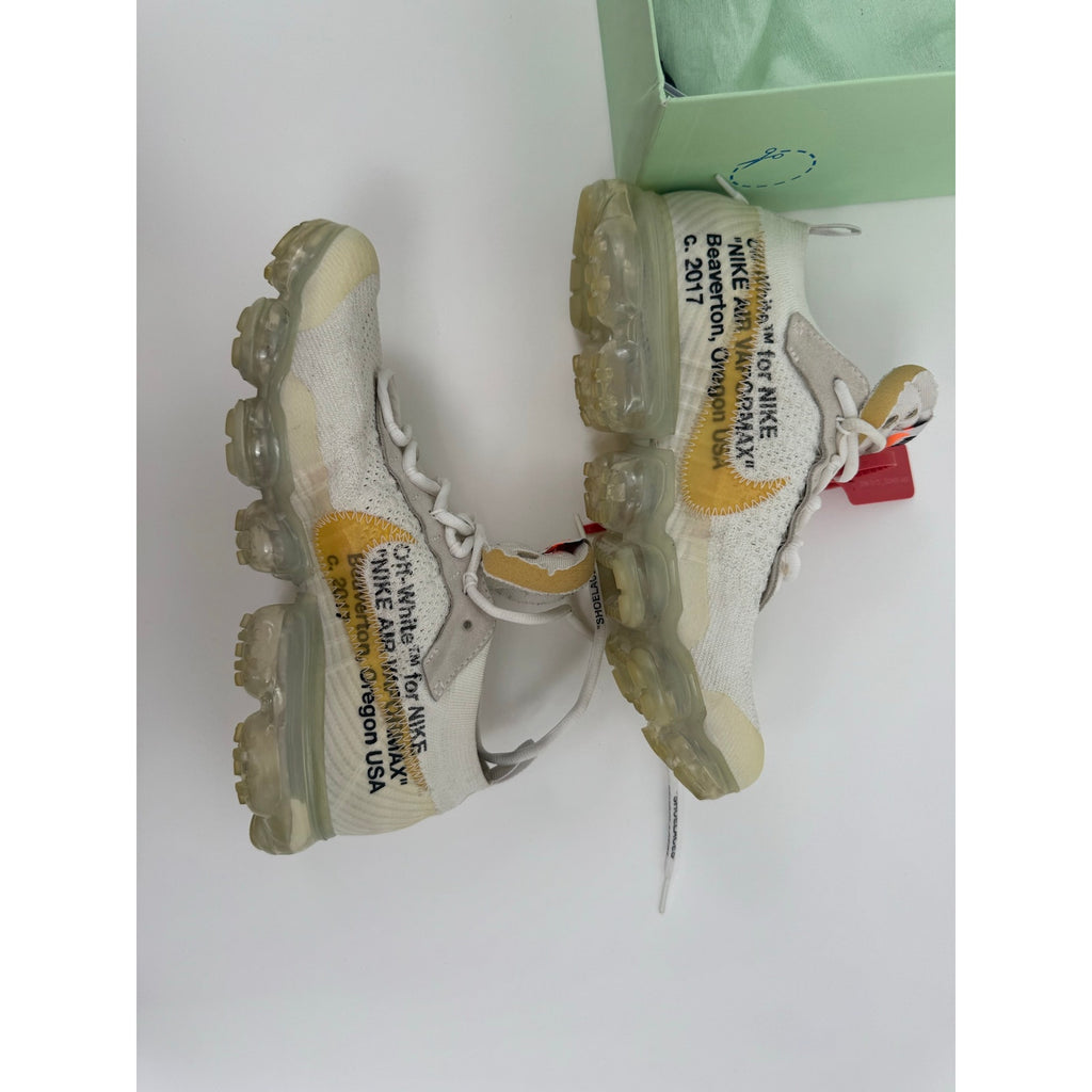 Men’s Nike x Off-White Air VaporMax Flyknit “White” AA3831-100 Size 8.5