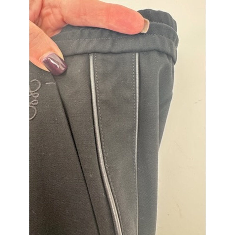 Men's Loewe NWT Black Piped-Trim Wool Track Pants Size 50