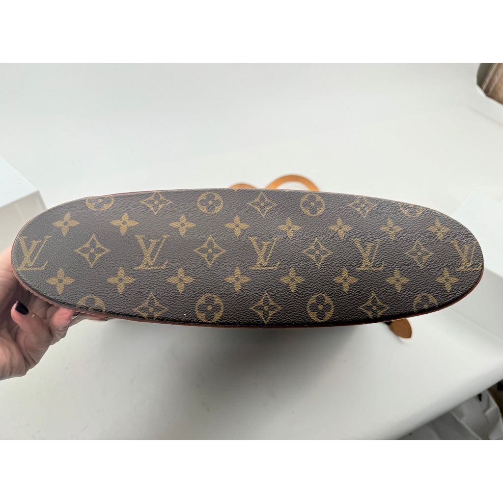 Louis Vuitton Brown Coated Canvas Monogram Babylone Zip Top Handle Bag