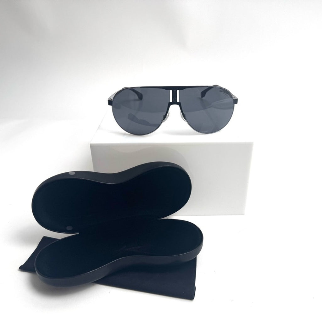 Porsche Carrera, sunglasses polarized with silver frames and black accent NWT’s