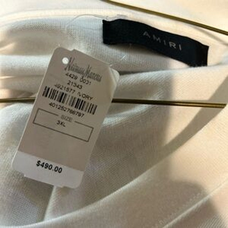 Men's Amiri snake heavyweight cotton T-shirt, size XXXL