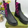 Women's Gucci GG motif Leather, Chelsea boots size 41 made in Italy
