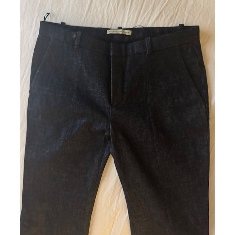 Balenciaga Women's Black Side Zip Leg Pants FR 40 / US 8 Made in France