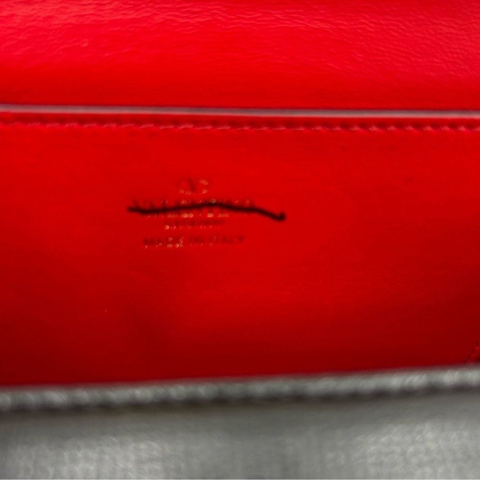 Women's Valentino Garavani gold Rockstud, leather shoulder bag made in Italy